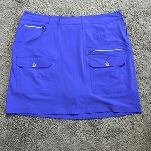 Jamie Sadock Women's Skort Blue/Purple Golf Tennis Size 18